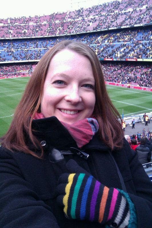Me at Nou Camp Watching a Barca Match