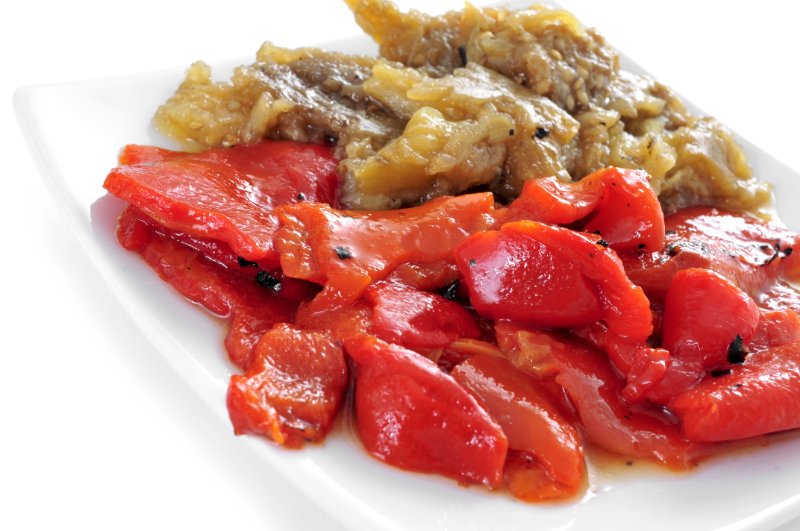 A Plate of Escalivada - Roasted Vegetables