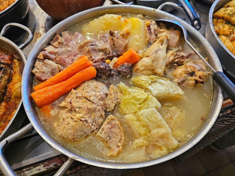 A traditional Catalan Dish of Escudella i Carn d’Olla