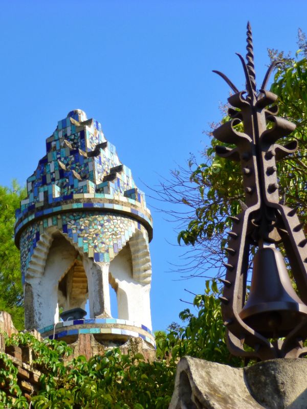Glimpse of the Mosaic on the Pavillions at Finca Guell