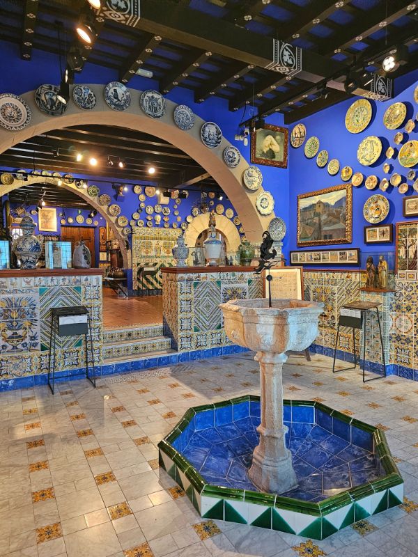 Inside the Museu Cau Ferrat in Sitges