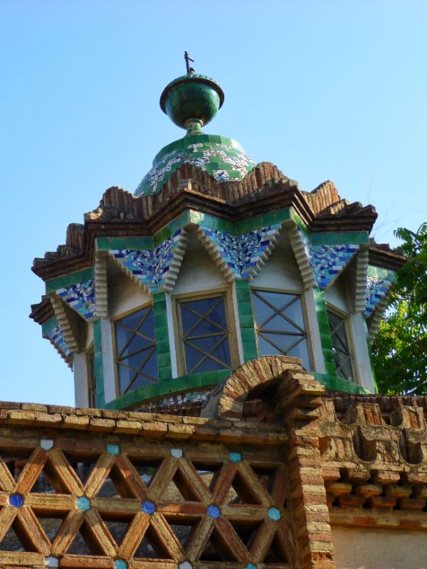 Red Brick Gate and the Pavillion at Finca Guell