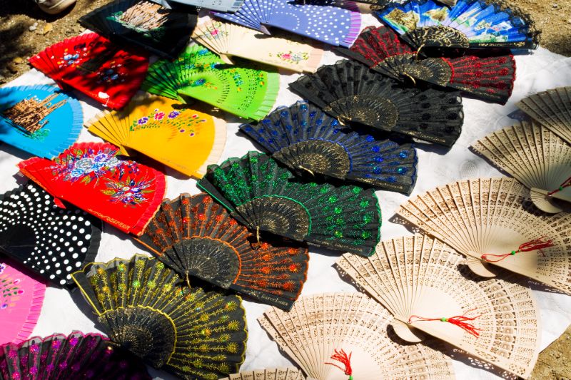 Spanish Fans - Useful Souvenir from Barcelona