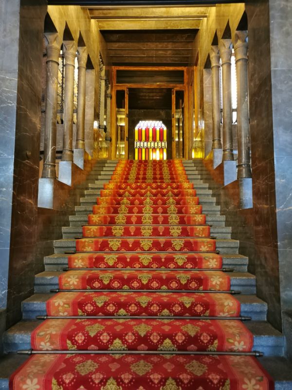 The Stairway inside Palau Guell