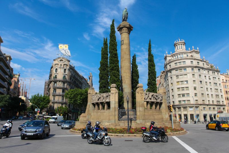 Cars Driving in Barcelona