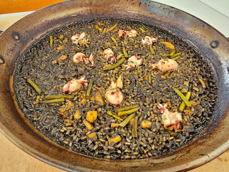 Black Rice from El Posit Restaurant in Tarragona