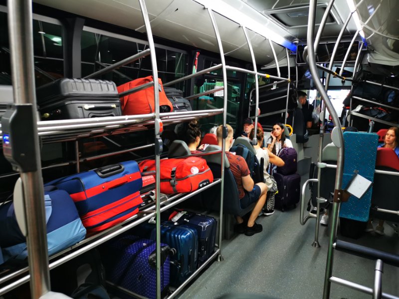 Luggage Storage on the Aerobus in Barcelona