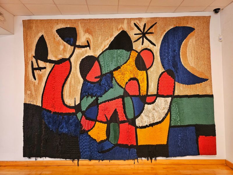 Miro Tapestry in the Modern Art Museum of Tarragona