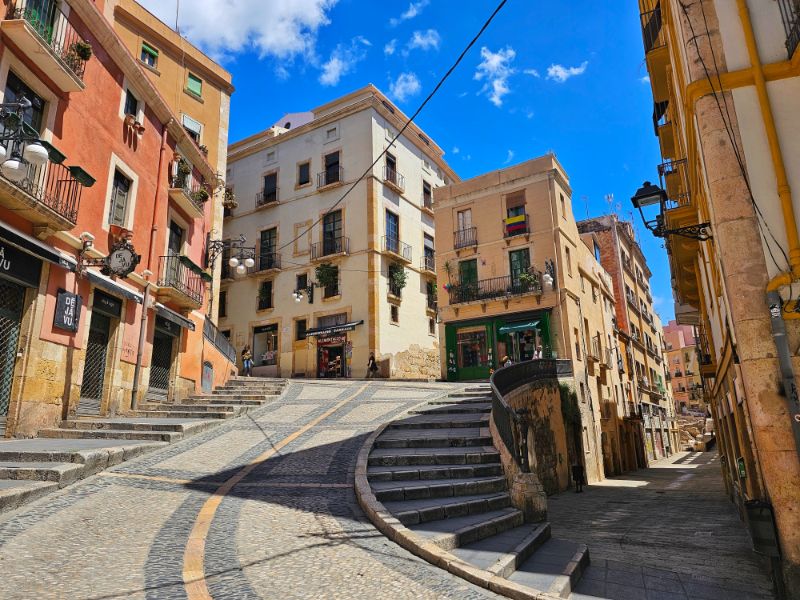Pretty Streets in Old Town Tarragona