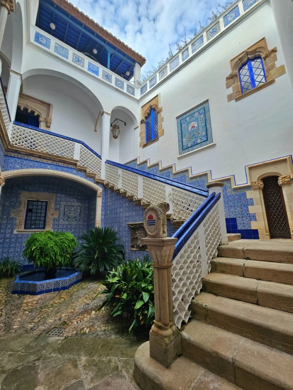 Inside the Palau de Maricel Museum in Sitges