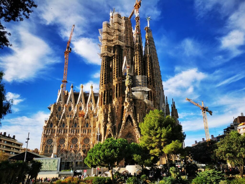 La Sagrada Familia in Barcelona in November