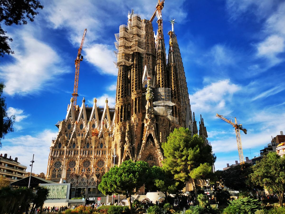 La Sagrada Familia in Barcelona in November