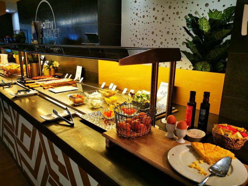 Part of the Hotel Breakfast Buffet