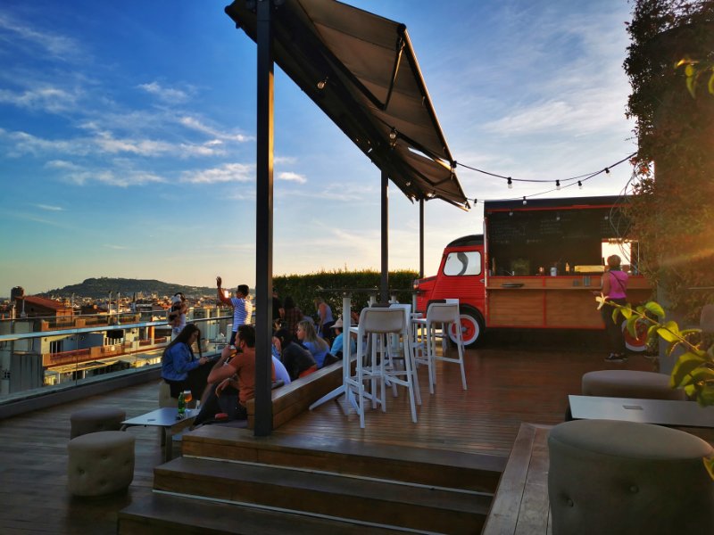 The Rooftop Bar at the Sercotel Hotel Rosellon