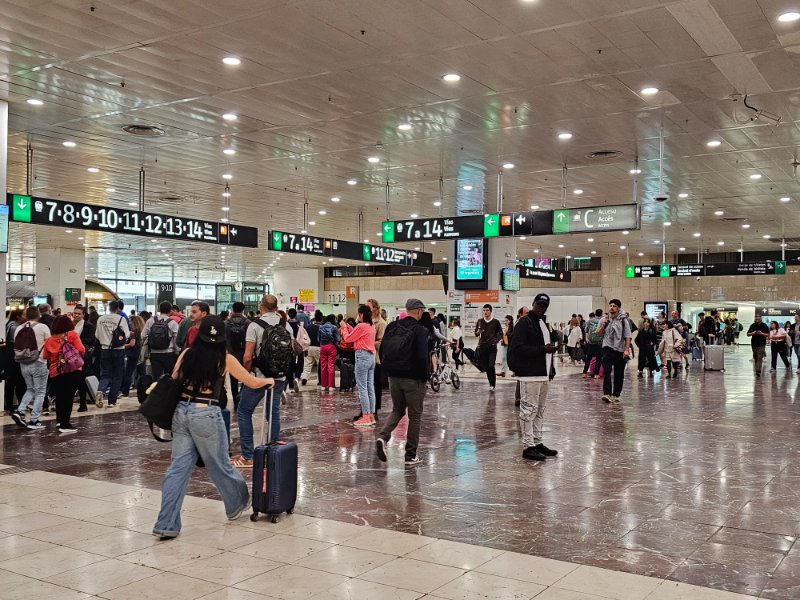 Busy Sants Station is a Popular Pickpocket Spot