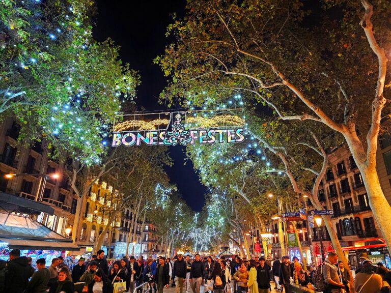Christmas in Barcelona - Decorations on la Rambla