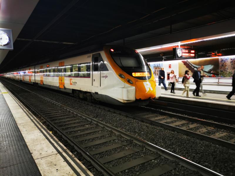 A Local Rodalies de Catalunya Train