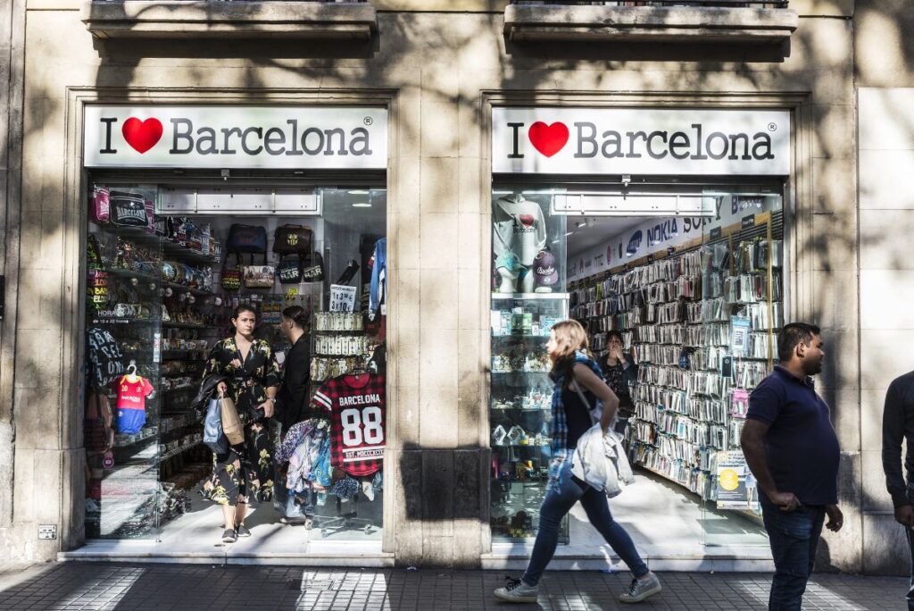 a Tacky Barcelona Souvenir Shop - Barcelona Mistakes to Avoid