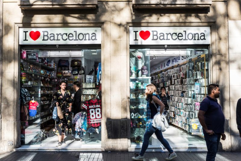 a Tacky Barcelona Souvenir Shop