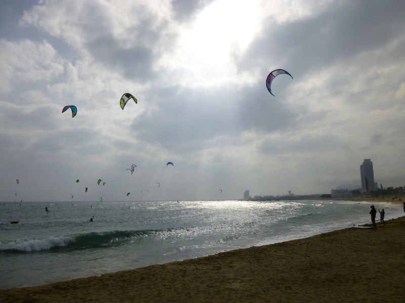 Kite Surfing in Barcelona