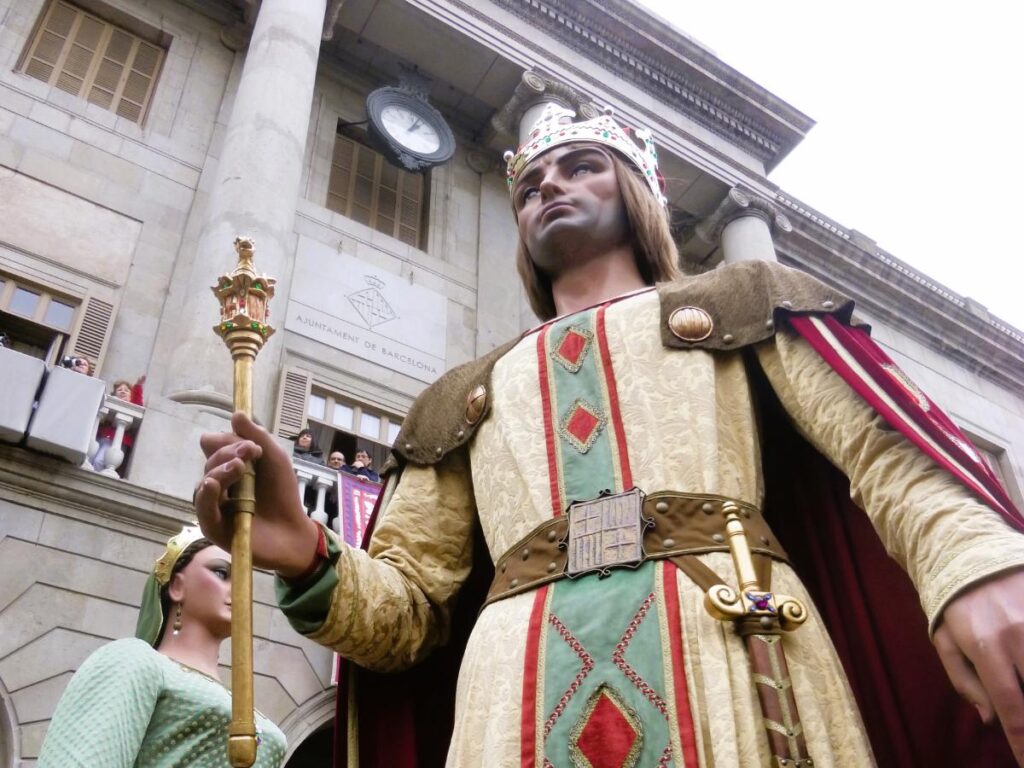The Gegants de la Ciutat - Part of the Santa Eulalia Festival Celebrations in Barcelona in February