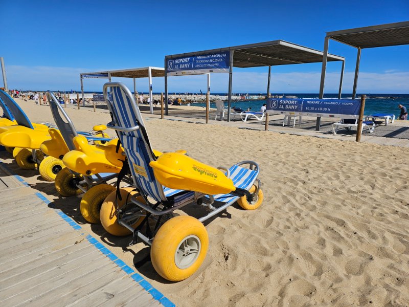 Accessible Beach Facilities at Nova Icaria Beach Barcelona