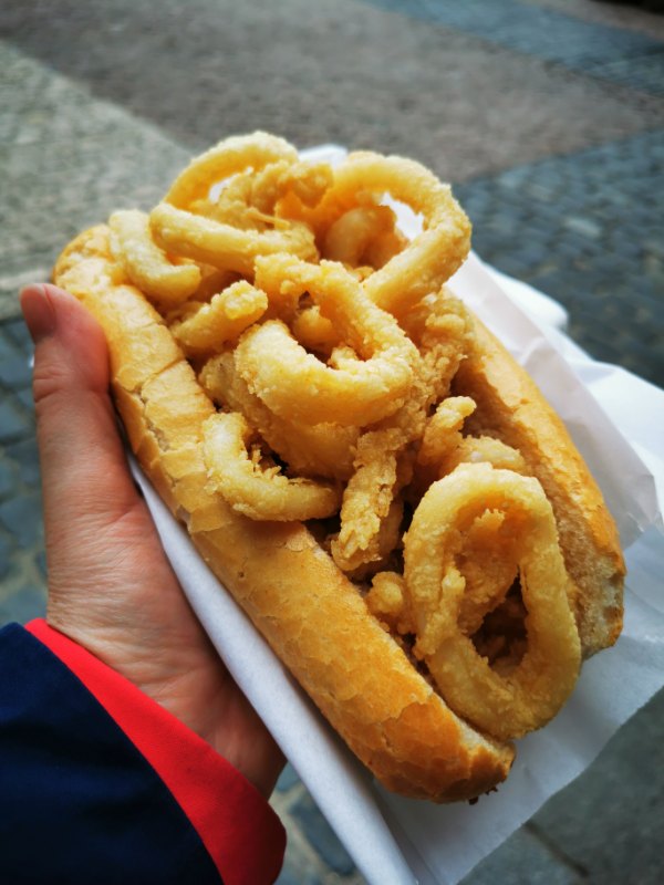 A Calamari Sandwich in Madrid
