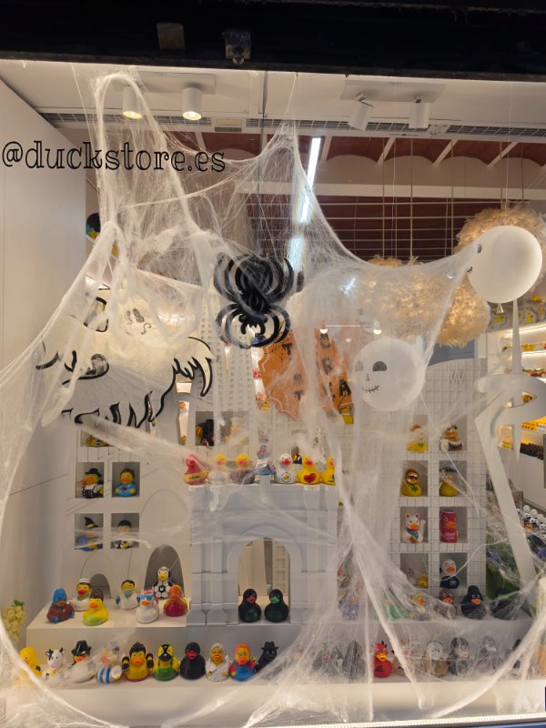 Halloween Decorations in a Shop in Barcelona
